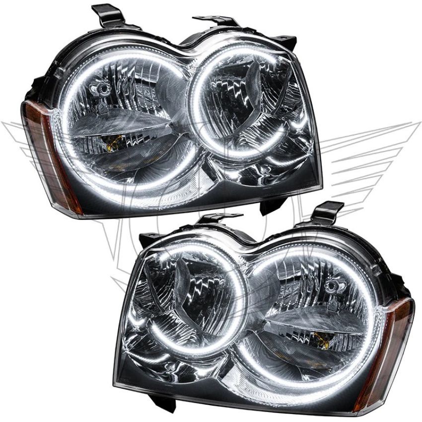 Oracle Lighting 8164-335 2005-2007 Jeep Grand Cherokee Pre-Assembled LED Halo Headlights - (Non-HID)