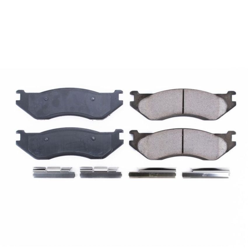 PowerStop 17-966 PowerStop - Z17 Low-Dust Ceramic Brake Pads with Hardware