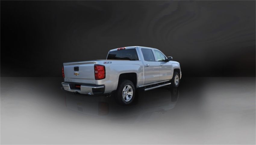 CORSA Performance 14874BLK Corsa 14-19 GMC Sierra/Chevy Silv 1500 Crew Cab/Std. Bed 5.3L V8 Black Sport Single Side CB Exhaust