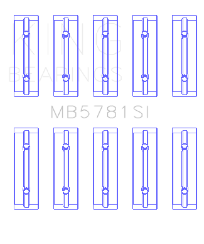 King Nissan MR18DE / MR20DE (Size STD) Main Bearing Set