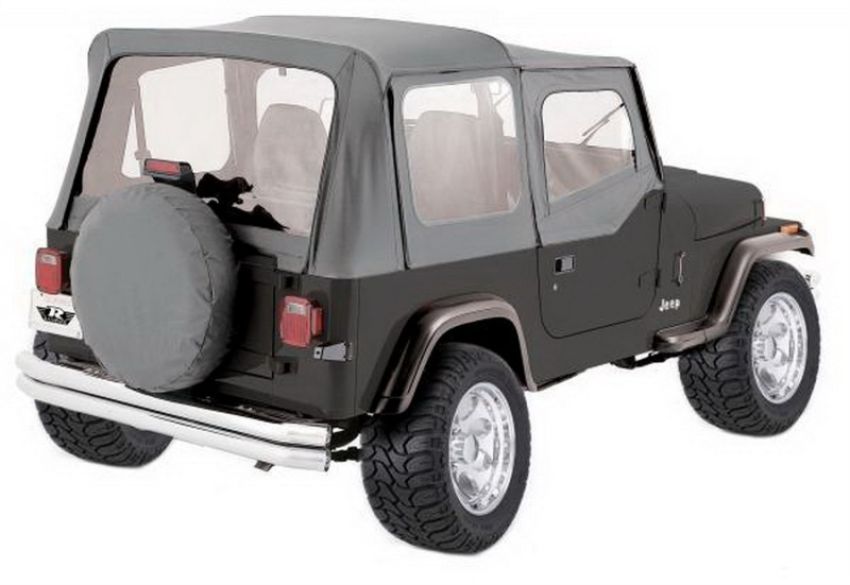 Rampage 68111 1976-1983 Jeep CJ5 Complete Top - Grey Denim