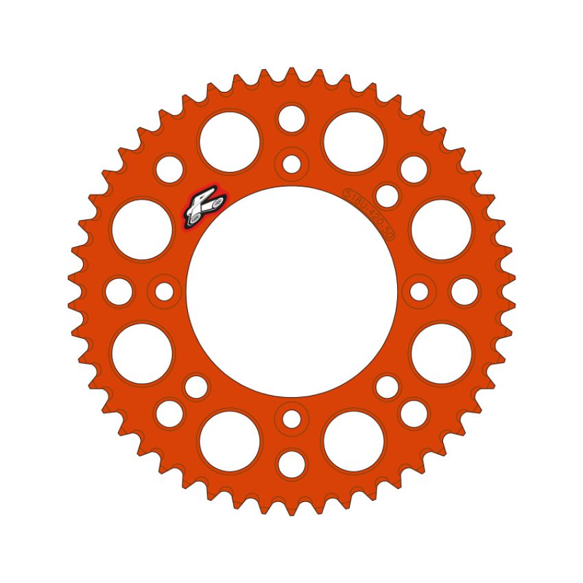 Renthal 518U-420-48GPOR 2025 KTM 65 Rear Chain Wheel - Orange 420-48GP Teeth