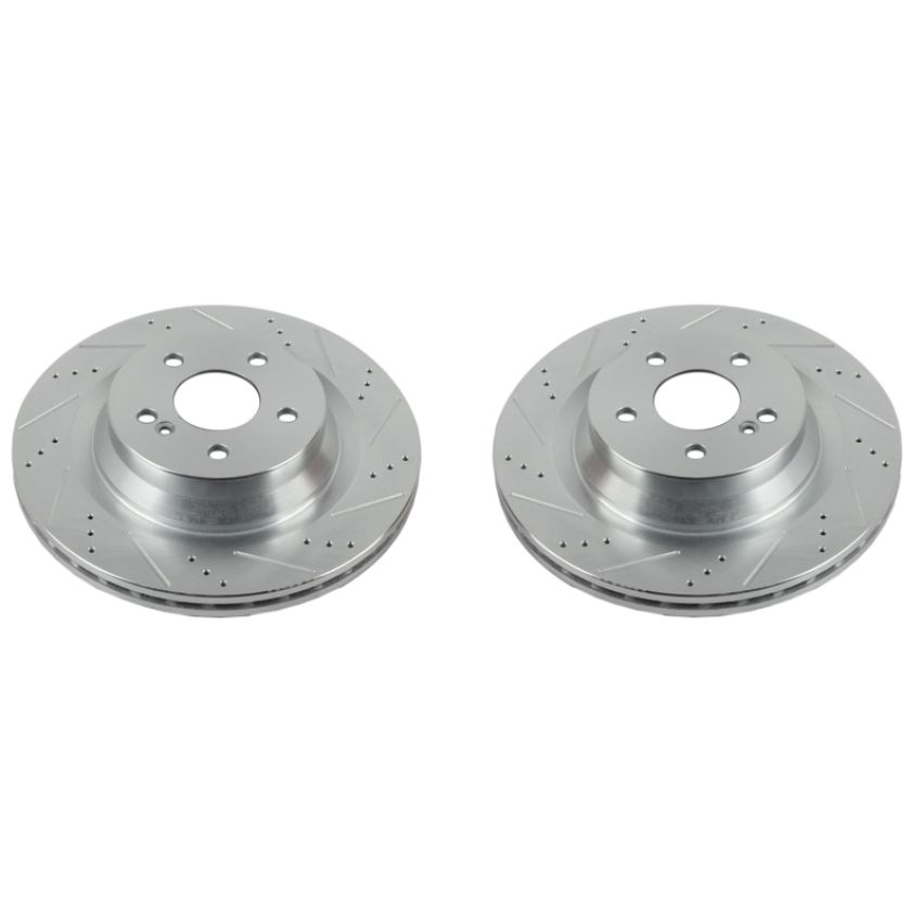 PowerStop EBR1451XPR PowerStop Evolution Performance Drilled, Slotted & Plated Brake Rotor Pair