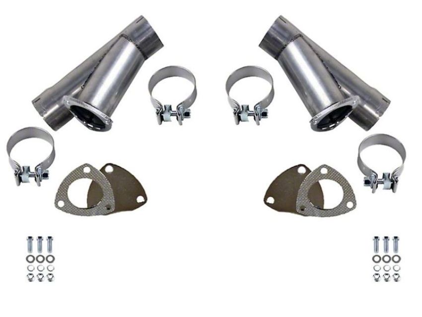 Granatelli Motor Sports 306540D Manual Exhaust Cutouts - Stainless Steel - Weld In