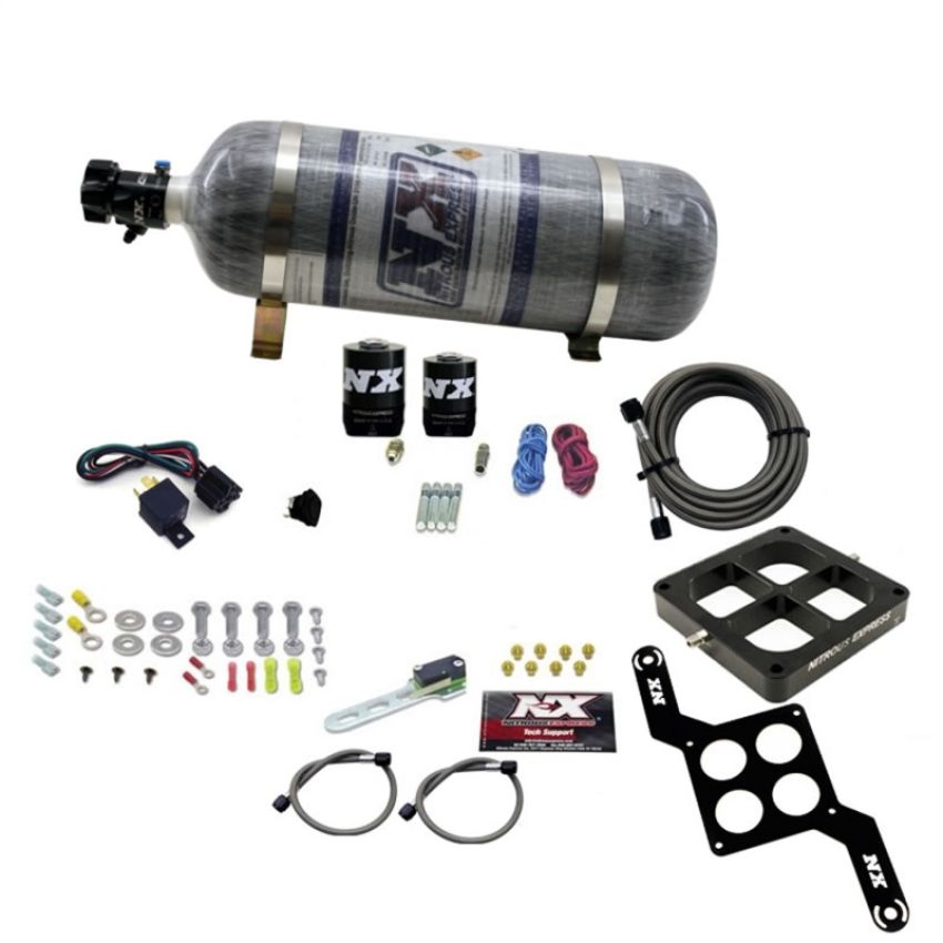 Nitrous Express 63870-12 DOMINATOR SINGLE ENTRY BILLET CROSSBAR, RNC (250-750HP) W/COMPOSITE BOTTLE