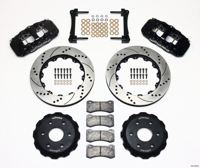 Wilwood 140-9789-D AERO6 Front Truck Kit 14.25in Drilled 1999-2014 GM Truck/SUV 1500