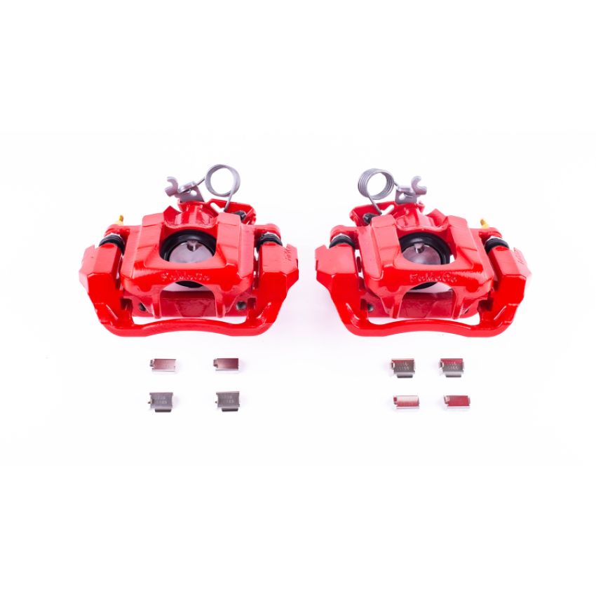 PowerStop S5298 Red Powder Coated Calipers
