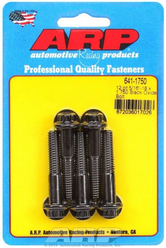 ARP ARP641-1750 Bolt Kit - 12pt 5pk 5/16-18 x 1.750