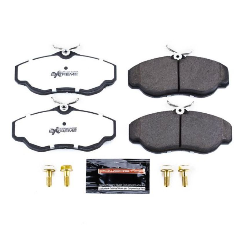 PowerStop Z36-676 PowerStop - Z36 Truck and SUV Carbon-Fiber Ceramic Brake Pads with Hardware Kit