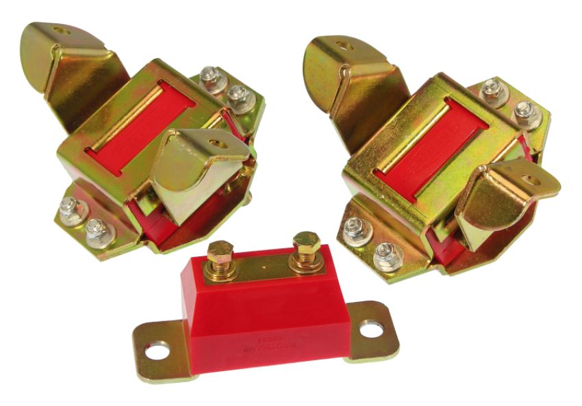 Prothane 6-1905 Ford Motor & Trans Mount Kit - Red