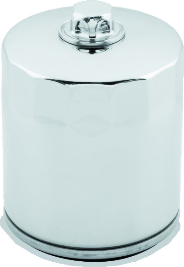 TwinPower 609986 Twin Power M8 Chrome Oil Filter With Nut Replaces H-D 62700297