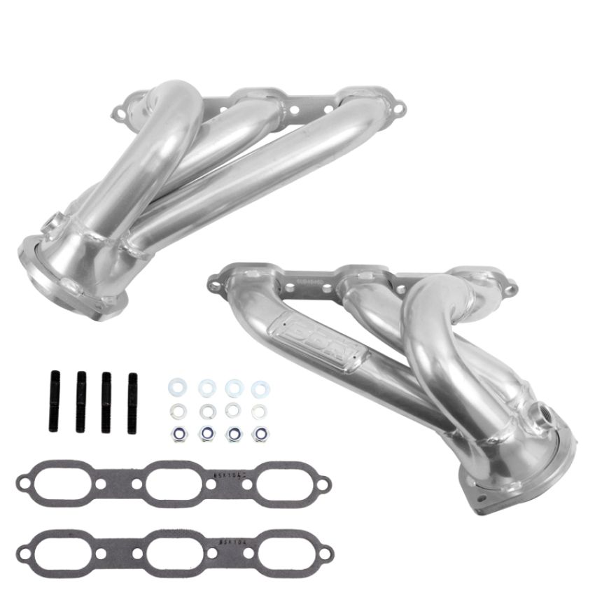 BBK Performance Parts 40400 2006-10 CHARGER CHALLENGER 3.5L SHORTY EXHAUST HEADERS (POLISHED SILVER CERAMIC)