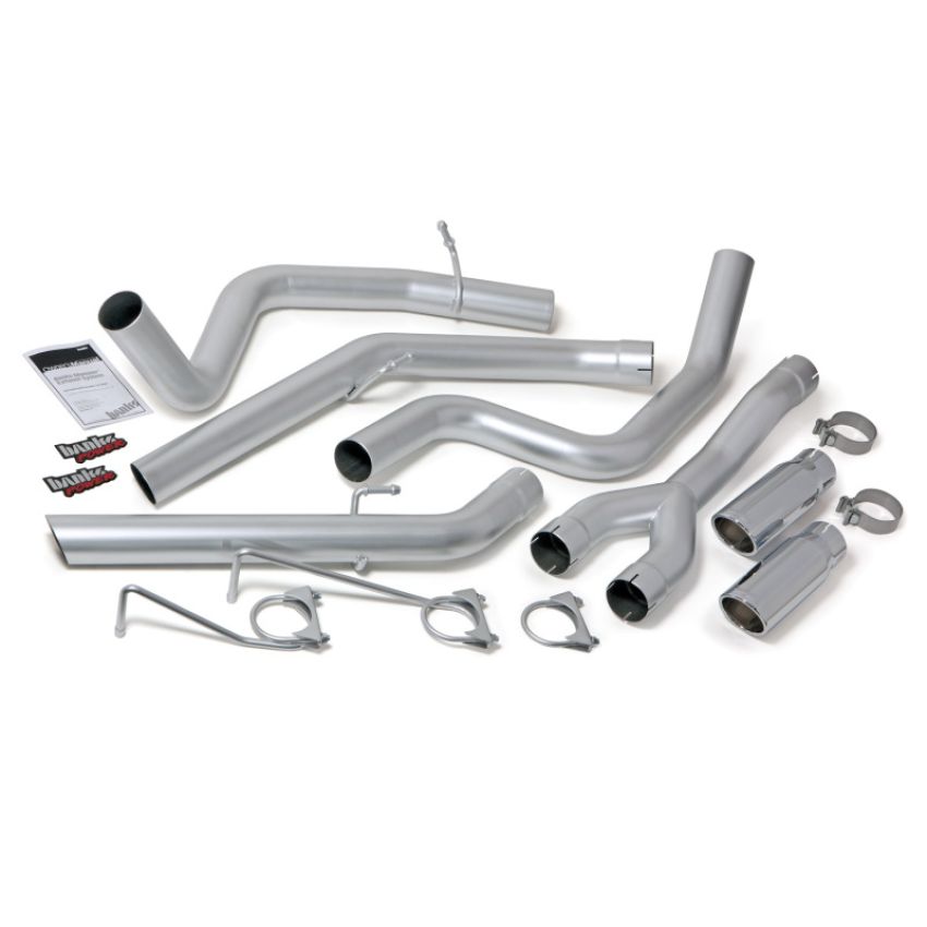 Banks Power 48602 14-15 Dodge Ram 1500 3.0L Diesel Monster Exhaust System - SS Dual Exhaust w/ Chrome Tips