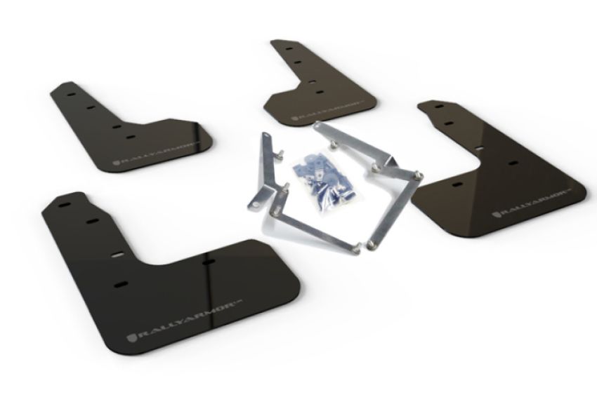 Rally Armor MF51-UR-BLK/DGRY Black Mud Flap/Dark Grey Logo
