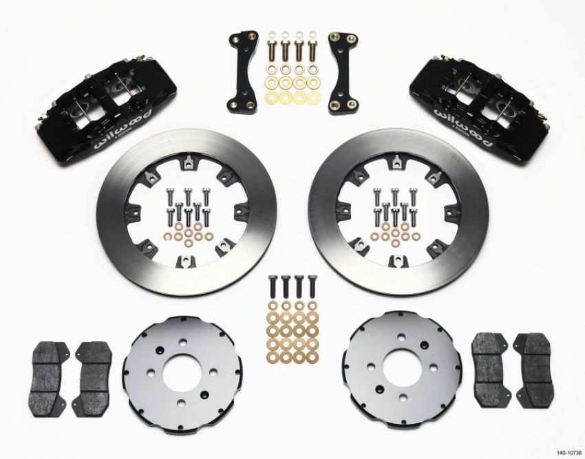 Wilwood 140-10736 Dynapro 6 Front Hat Kit 12.19in 90-99 Civic w/240 mm Disc