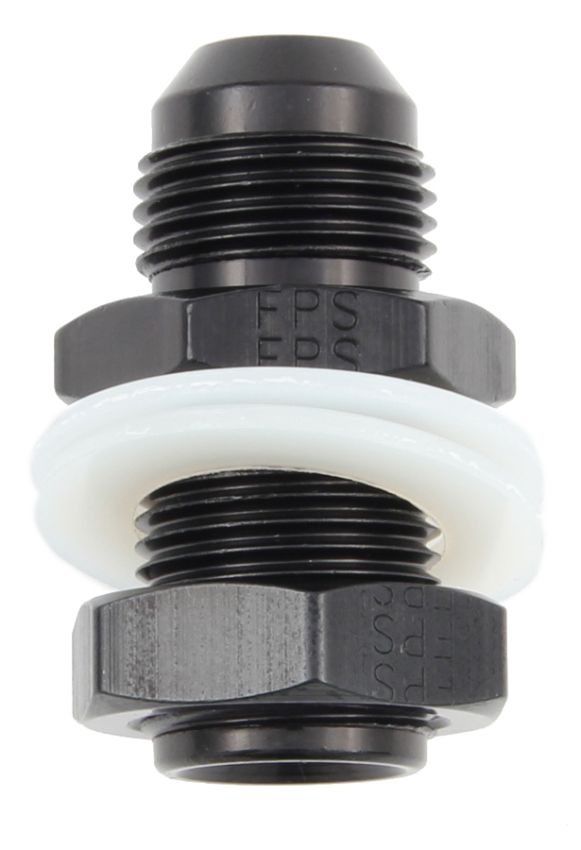 FRAGOLA FRG483110-BL #10 Fuel Cell Bulkhead Fitting Black