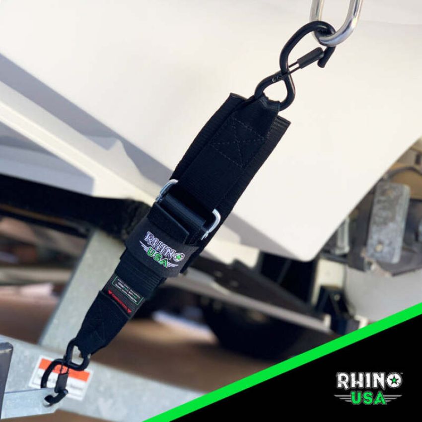 Rhino USA RNO-TRNSM-STRPS Transom Straps For Boat Trailer (Pair)
