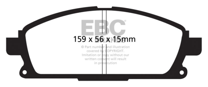 EBC Brakes UD855 Ultimax OEM Replacement Brake Pads
