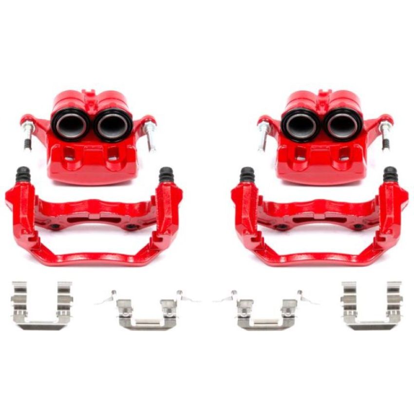 PowerStop S2870A Red Powder Coated Calipers