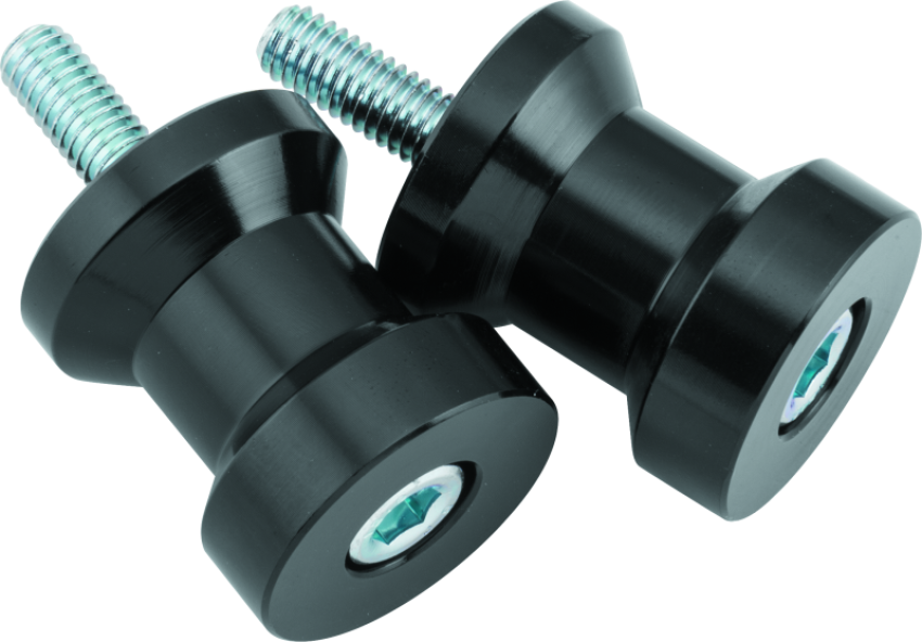 BikeMaster 151623 Alum Spool Kit H/D - 6mm - Black