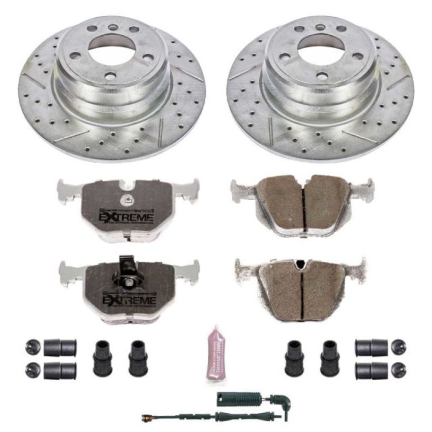 PowerStop K5720-26 Z26 Street Performance Ceramic Brake Pad and Drilled & Slotted Rotor Kit