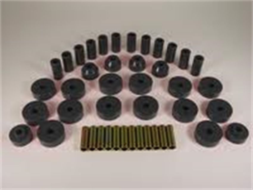 Rugged Ridge 1-2001BL Total Bushing Kit Black 55-75 Jeep CJ5 and CJ7