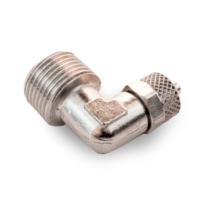 Snow Performance SNO-82081R-90 90deg Res Fitting 3/8 NPT- 1/4 Quick Connect