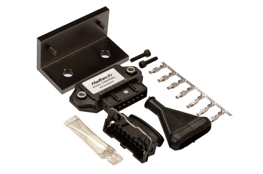 Haltech HT-020002 Dual Channel OEM Igniter (DUMB) w/Plugs/Pins/Mounting Bracket/Paste