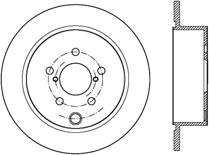 Stoptech 126.47033SR Slotted Sport Brake Rotor