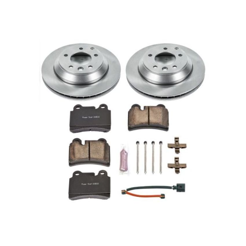 PowerStop KOE4681 OE Stock Replacement Low-Dust Ceramic Brake Pad and Rotor Kit