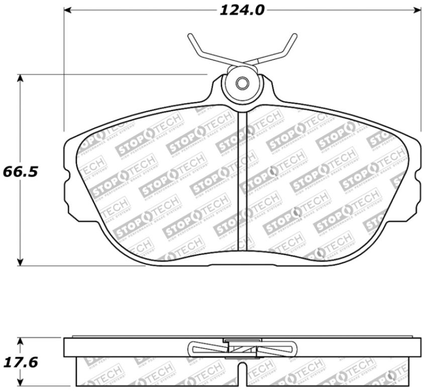 Stoptech 309.06010 Fleet Performance Brake Pads