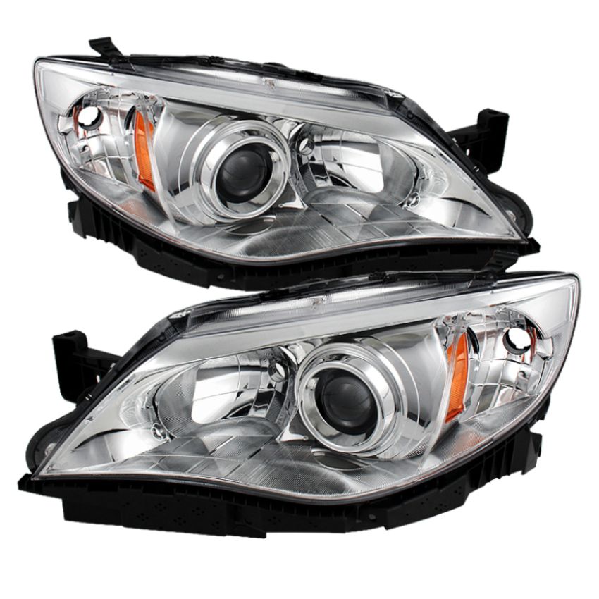 SPYDER 9028274 Xtune Subaru Impreza Wrx 08-14 Halogen Models Only Headlights Chrome HD-JH-SI08-AM-C