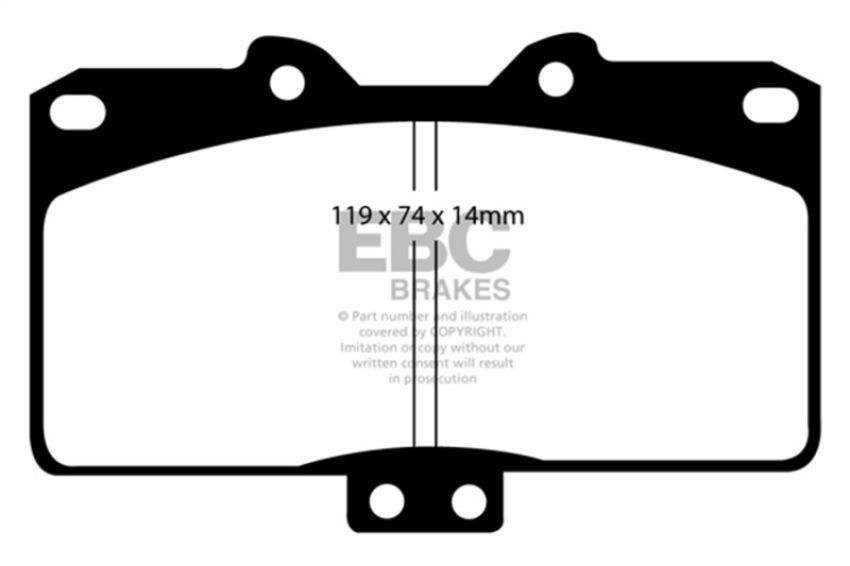 EBC Brakes DP31097C Redstuff Ceramic Low Dust Brake Pads