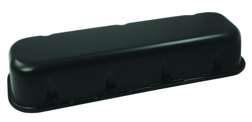 Moroso 68429 Chevrolet Big Block Valve Cover - Tall - No Logo - Black Wrinkle Finished Aluminum - Pair
