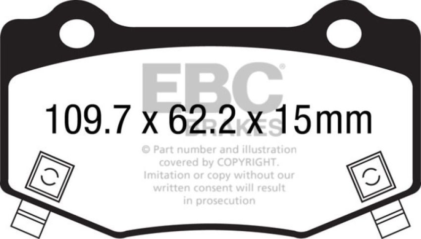 EBC Brakes DP33023C Redstuff Ceramic Low Dust Brake Pads