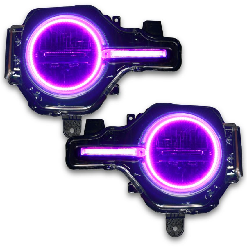Oracle Lighting 1471-335 ColorSHIFT(tm) Headlight Halo Kit w/DRL Bar - Base Headlights