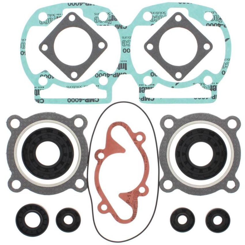 Vertex Pistons 711115 Vertex Gaskets 78-79 Moto Ski Futura 444 LC/2 Complete Gasket Kit w/ Oil Seals