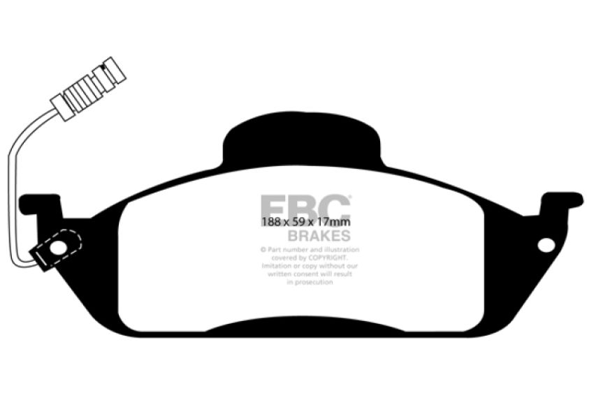 EBC Brakes DP61232 6000 Series Greenstuff Truck/SUV Brakes Disc Pads