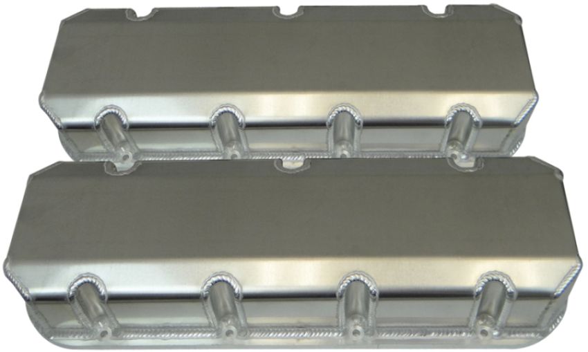 MOROSO MOR68482 BBC Billet Rail Valve Cover Set - Tall wo/Logo