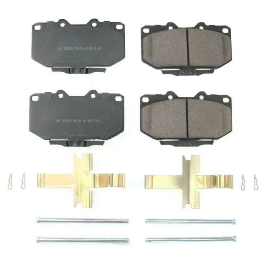 PowerStop 17-647 PowerStop - Z17 Low-Dust Ceramic Brake Pads with Hardware