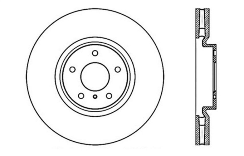 Stoptech 128.42095R Drilled Sport Brake Rotor
