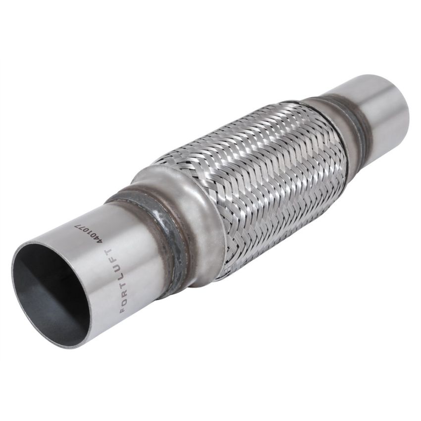 FORTLUFT 4401077 Exhaust Flex Connector with Extension Pipes 1.75''x6.00''x10.00'' Stainless Steel