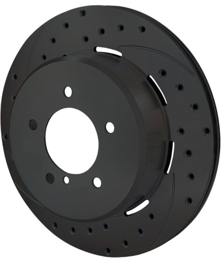 Wilwood 160-8744-BK Rotor-2.31in Offset-SRP-BLK-Drill-RH 12.19 x .810 - 5x4.75in BC