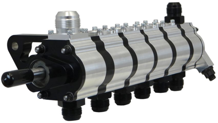 Moroso 22366 6 Stage Dry Sump Oil Pump w/Fuel Pump Drive - Tri-Lobe - Left Side - 1.200 Pressure
