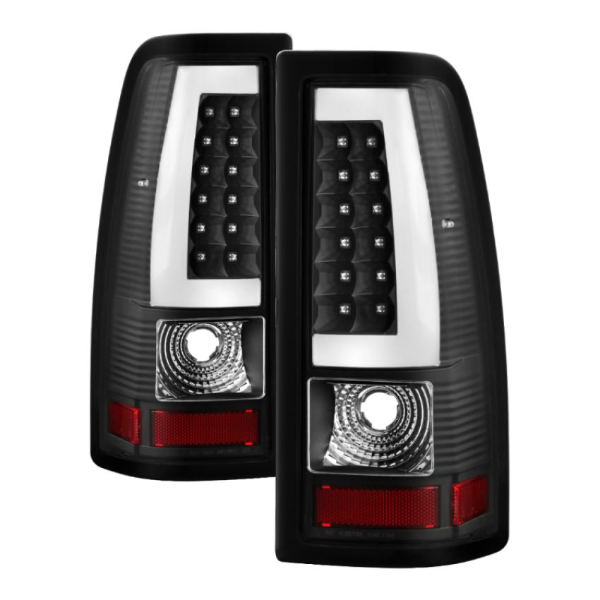 SPYDER 9036811 xTune Chevy Silverado 1500 03-06 Tail Lights - Light Bar LED - Black ALT-JH-CS03-LBLED-BK