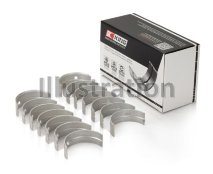 King Engine Bearings MB7721AM King Mercedes Benz M103 / M104 / OM603 Bi-Metal Aluminum Main Bearing Set