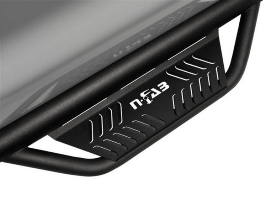 N-Fab HPD1594QC-6-TX Podium LG 15.5-17 Dodge Ram 1500 Quad Cab 6.4ft Standard Bed - Tex. Black - Bed Access - 3in