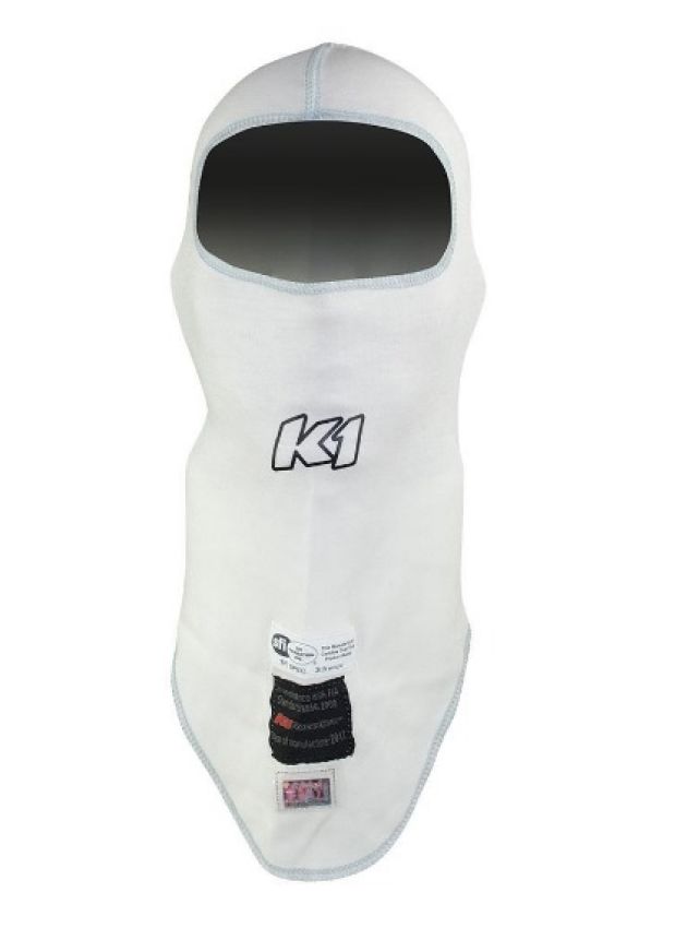K1 RACEGEAR K1R26-FHS-W Balaclava Head Sock Flex White