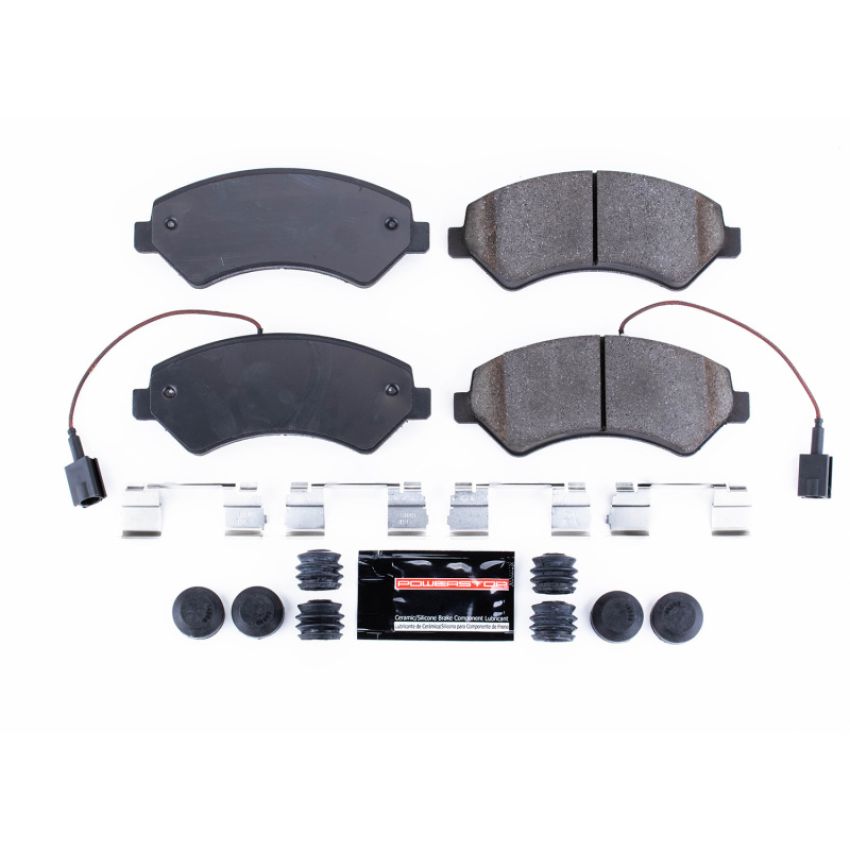 PowerStop Z23-1540A PowerStop - Z23 Daily Driver Carbon-Fiber Ceramic Brake Pads with Hardware Kit