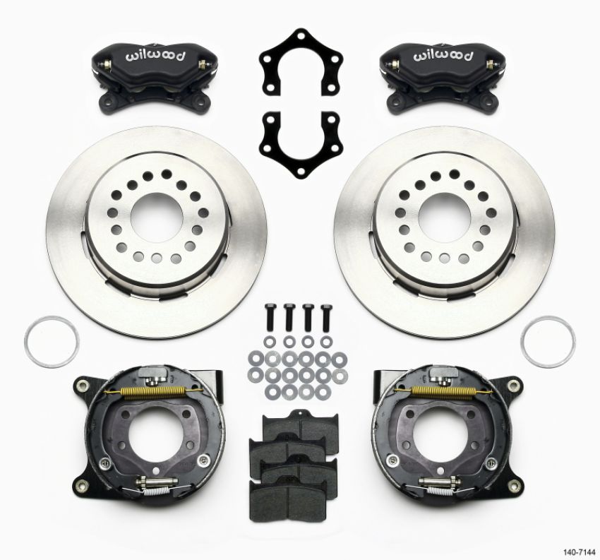 Wilwood 140-7144 Forged Dynalite P/S Park Brake Kit Mopar/Dana 2.36in Off w/Snap Ring Brng